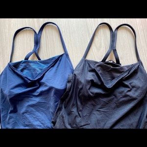 Lululemon tanks with built in shelf bra